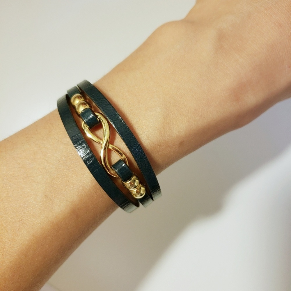 Leather Eternity Bracelets